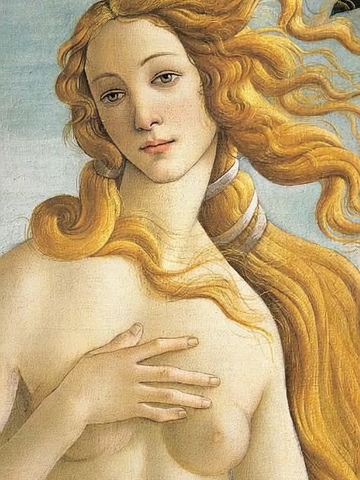 The Birth of Venus is a painting by Sandro Botticelli, painted around 1482-1485 and housed in the Uffizi Gallery. This work was revolutionary at the time, as it depicted a nude figure without any religious justification. A touch of Madonna makes it even more revolutionary, don't you think?#museum #musee #painting #ia #ai #italie #GalleriadegliUffizi #botticelli #madonna #materialgirl