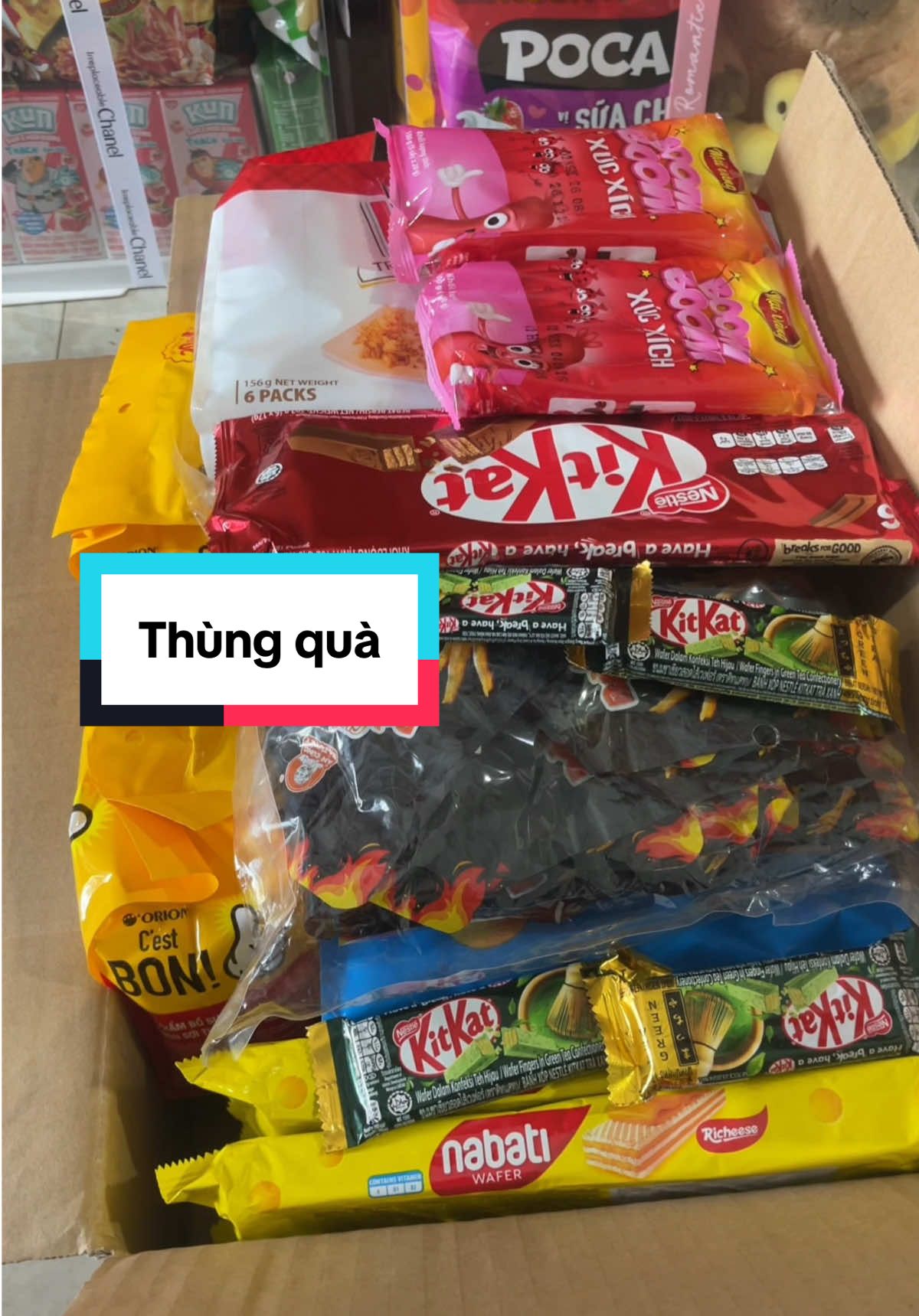 Thùng quà trung thu😋#boxkeo #thungbanhkeo #banhkeo #sua #hoathanh 