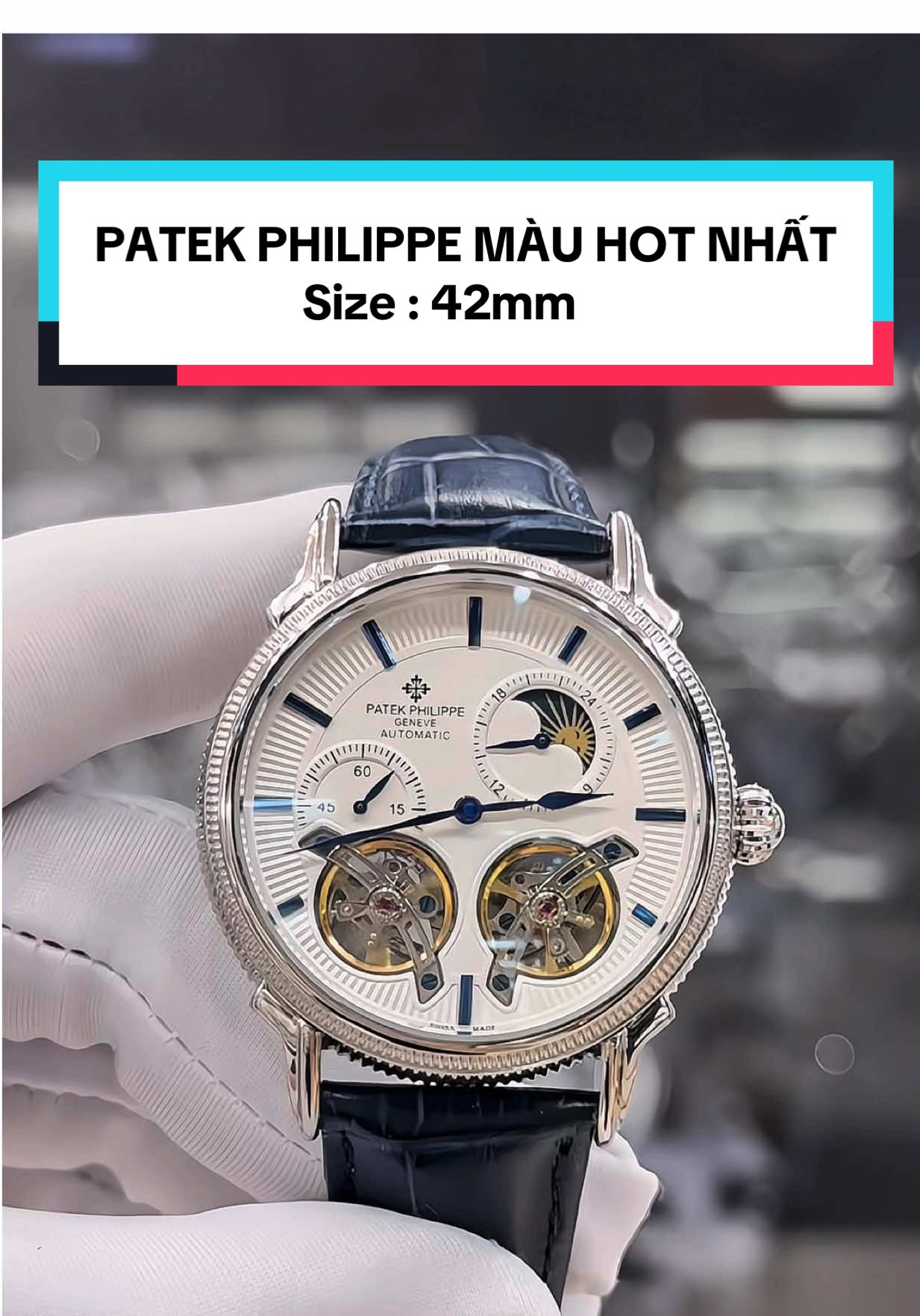 Patek 2 Máy Màu Bán Chạy Nhất Em Sẵn 1C Giao Ngay Toàn Quốc Zá Êm 🔥 Size : 42mm #37watchluxury #viral #thinhhanh #xuhuong #asrm @Đồng Hồ 37WatchLuxury 