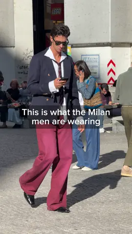 MILAN men know how to dress!! Especially during Milan Fashion Week🔥 #ootdman #OOTD #milan #mfw #outfits