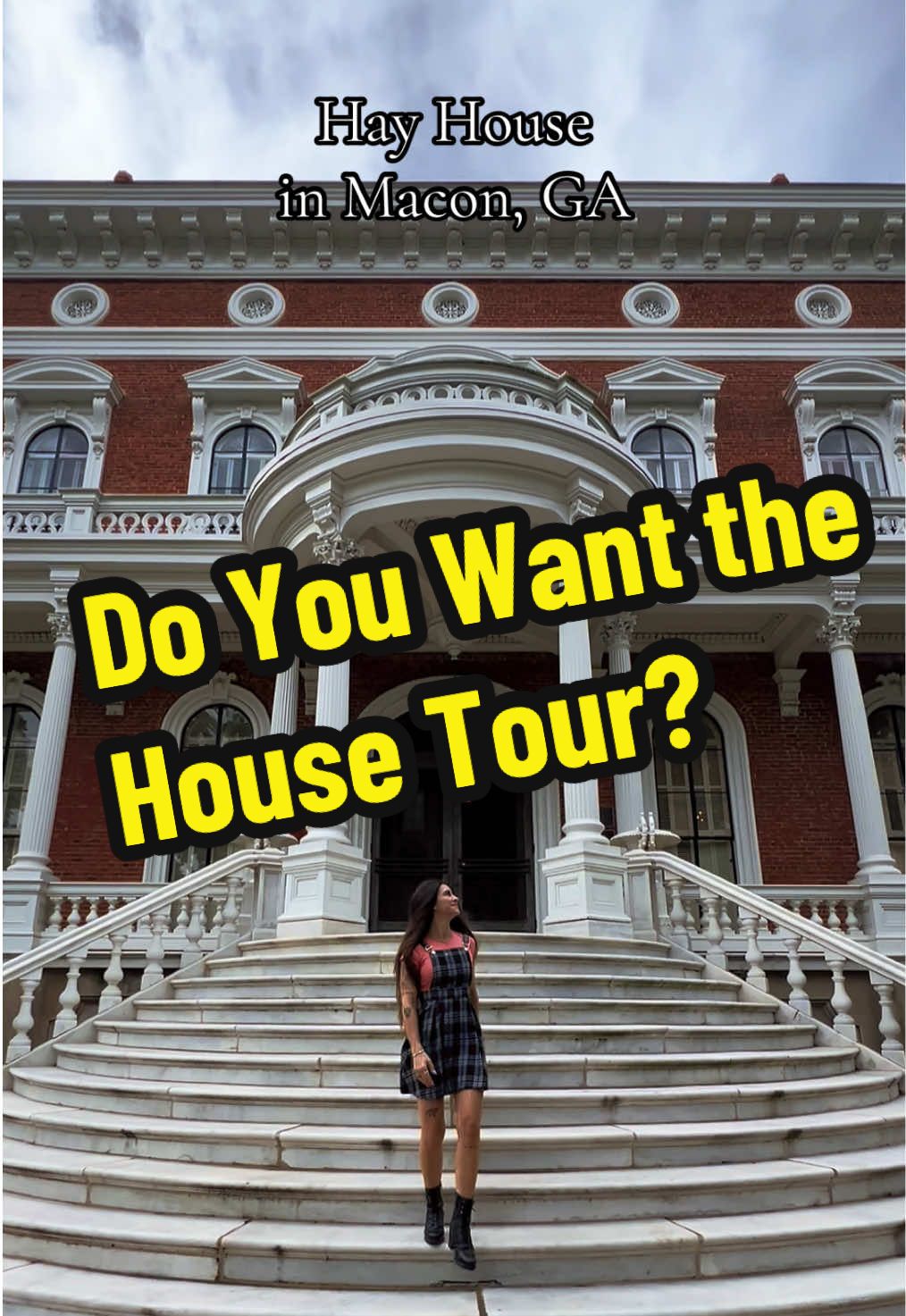 Do you want the house tour? 🔑 Let’s check out Hay House in Macon, Georgia  . -Nicknamed the “Palace of the South” -Built between 1855 and 1859 -Italian Renaissance Revival style -Seven floors or levels -About 18,000 square feet -National Historic Landmark -Haunted 👻 . #hayhouse #macongeorgia #visitmacon #haunted #housetour @Visit Macon 