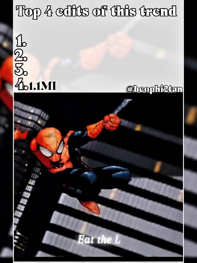 Top 4 edits of this trend 🥶 #edit #spiderman #spidermanedit #trend #trendsong 