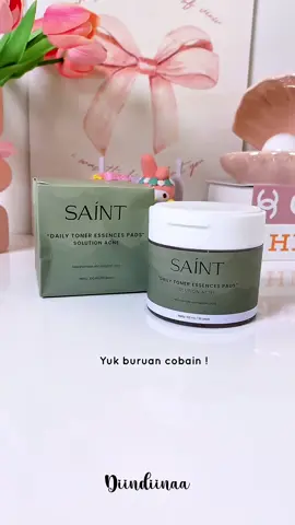 Rutin pakai ini, kulit keliatan lebih cerah dalam 2 minggu! Aman juga untuk kulit sensitif dan berjerawat 💯✨ #tonerpad #sensitiveskin #acneskintreatment #saint 