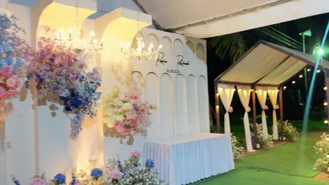 ส่งงานฉาก บ้านจะนะ จ.สงขลา ตรีมคัลเลอร์ฟู สวยปังมาก #วาสนาเจ้าซันเวดดิ้งสิงหนครสงขลา #ร้านดังสิงหนคร #ฉากงานแต่ง #ฉากงานแต่งเรียบๆง่ายๆ #ฉากงานแต่งโรมัล 