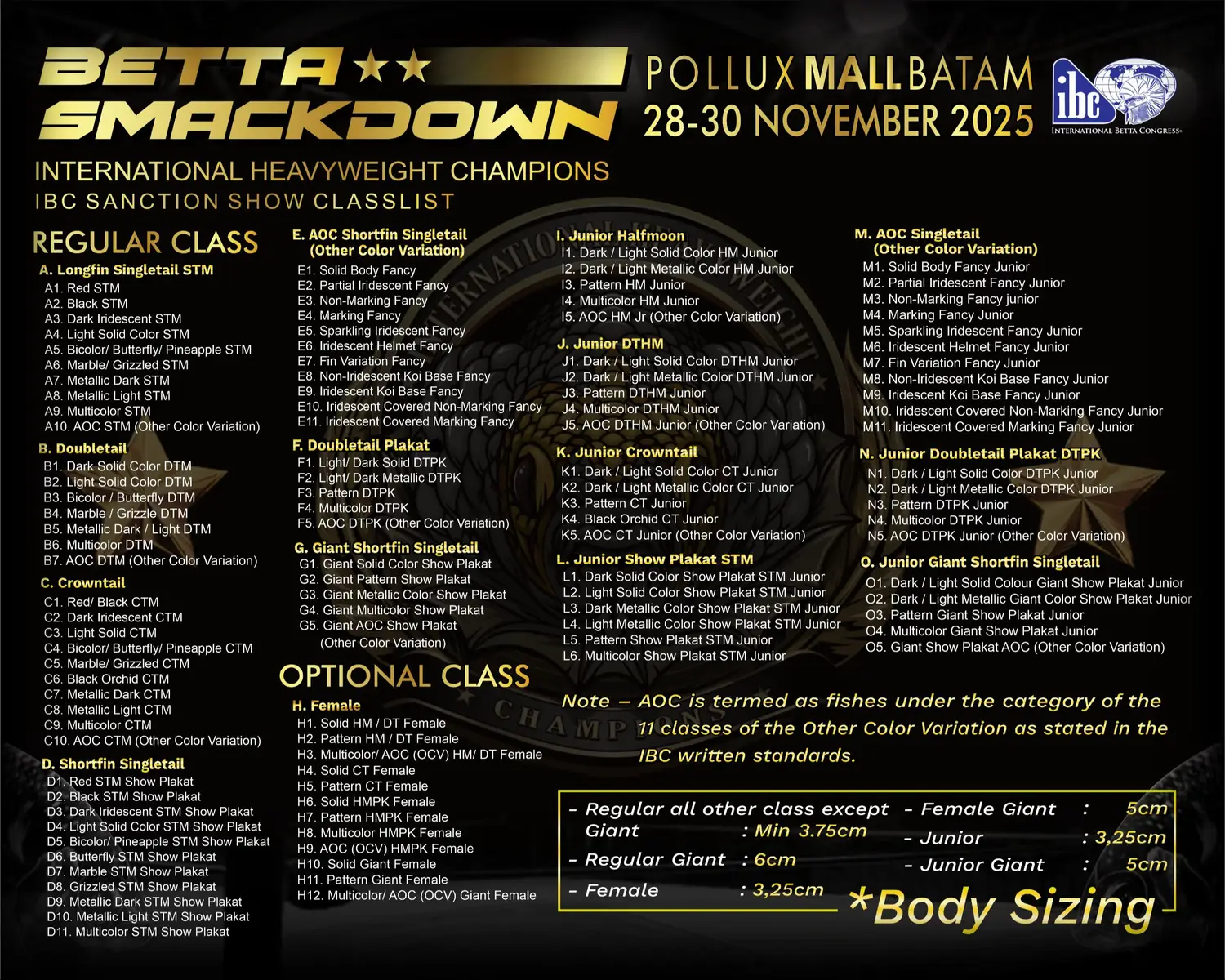 Join us 28th November 25, @Pollux Mall Batam Indonesia.  📍 Venue location: Pollux Mall Batam  📅 Event date: 28th Nov to 30th Nov 25