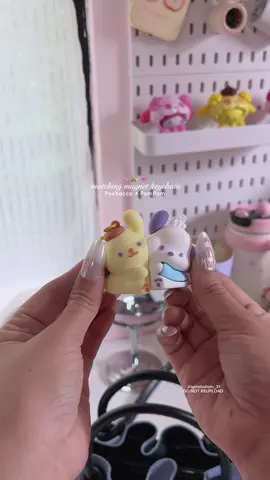 cute matching magnet keychain💫🧸 #matchingkeychains #magnetickeychain #keychain #cutekeychain #fyp 