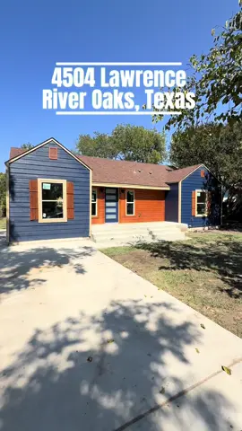 🌟 New Listing 🌟  📍 4504 Lawrence  River Oaks, Texas 3 🛌  2 🛀  1620 sqft  Huge backyard!  This one is 🔥🔥🔥🔥 Link for more details!  https://delgadorealty.kw.com/property/4504-Lawrence-Road-River-Oaks-TX-76114/2036627640117268 Another fantastic transformation by R7 Investments, LLC making this property perfect for its next family!  Welcome to your fully remodeled 3-bedroom, 2-bathroom home in the desirable River Oaks community. Just minutes from Downtown Fort Worth and the Fort Worth Stockyards! As you arrive, you’re greeted by a brand-new front porch, perfect for sipping your morning coffee or enjoying casual conversations. Step inside to a thoughtfully designed open floor plan featuring a spacious living room, kitchen, and dining area, ideal for entertaining guests and creating lasting memories. Modern finishes throughout give the home a fresh, contemporary feel. The primary suite is generously sized, easily accommodating king-sized furniture with room to spare for a cozy sitting area. The ensuite bathroom boasts a beautifully custom-tiled shower and a large walk-in closet. Step out back to discover a spacious backyard ready to be transformed into your own private oasis. This home features brand-new everything, including major components like HVAC, electrical, plumbing, roof, and water heater. Giving you peace of mind and confidence that your new home is move-in ready and built to last for years to come. Don’t miss out on this stunning home that combines charm, convenience, and quality updates in one perfect package! #movetotexas #fortworthstockyards #fortworthrealtor #downtownfortworth #fortworthhomes 