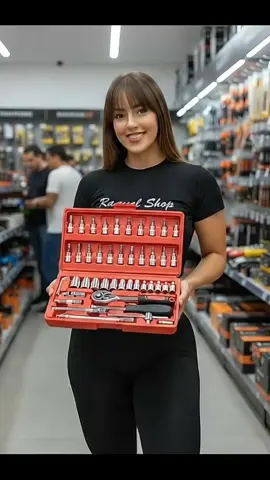 Kit de ferramentas com 46 peças #tiktokshop #kit #ferramentas 