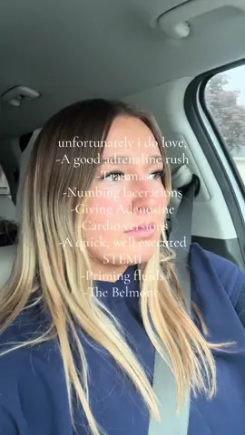 Some of these have stipulations but i really do have the coolest job! #ernurse #nurselife #nursingstudent #nursingschool #nursesoftiktok 