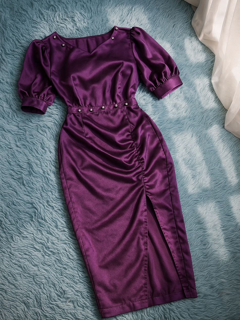SAFFIYA - Dress Briana (PREMIUM) /M,L,XL/Dress Pesta/ Dress Kondangan/ Gaun Pesta/ Dress Natal Terbaru/ Dress Natal/ Dress Lebaran/ Dress Lebaran 2025/ Dress Velvet/ Dress Satin/Dress Brukat #dresswanita #dressnatal #dresspesta #dress #guncang1010 