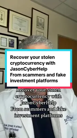 Jason Cyber Help Can Recover Your Stolen Cryptocurrency. Tap the link in bio #hackedbitcoincrecovery #cryptocurrencyfraud #recoveryispossible #tracebitcoin #howtorecoverystolenfunds  