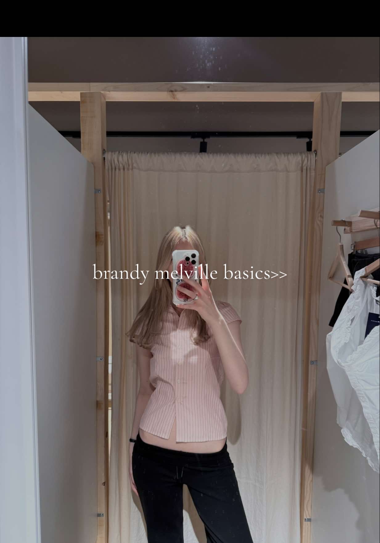 petition for brandy to build little shelf’s into their dressing rooms 😭 i need a place to put my phone #brandymelville #fashion #OOTD #outfit #fyp 