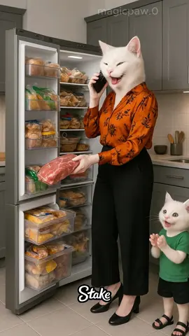 A single step that change the path forever#magicpaw #aivideo #ai #cat 