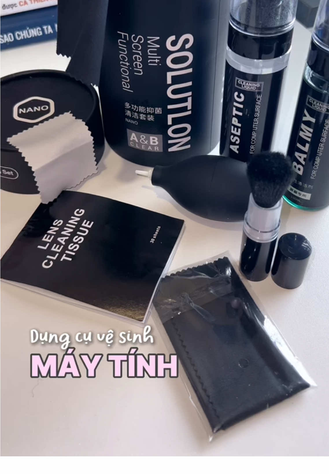 Dụng cụ vệ sinh bàn phím 8 món #sunnie #dungcuvesinh 