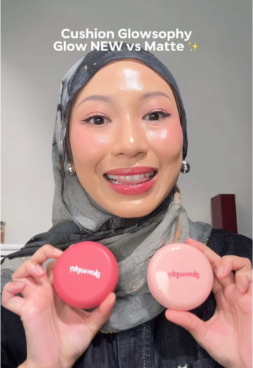 kalian team glow atau team matte? #makeup #cushionviral #glowcushionglowsophy 
