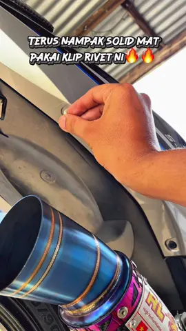 Nampak lagi solid mat dari pakai yang jenis plastik tu🔥😮‍💨#kliprivet #klipcoverset #rivet #y15zr #fyp 