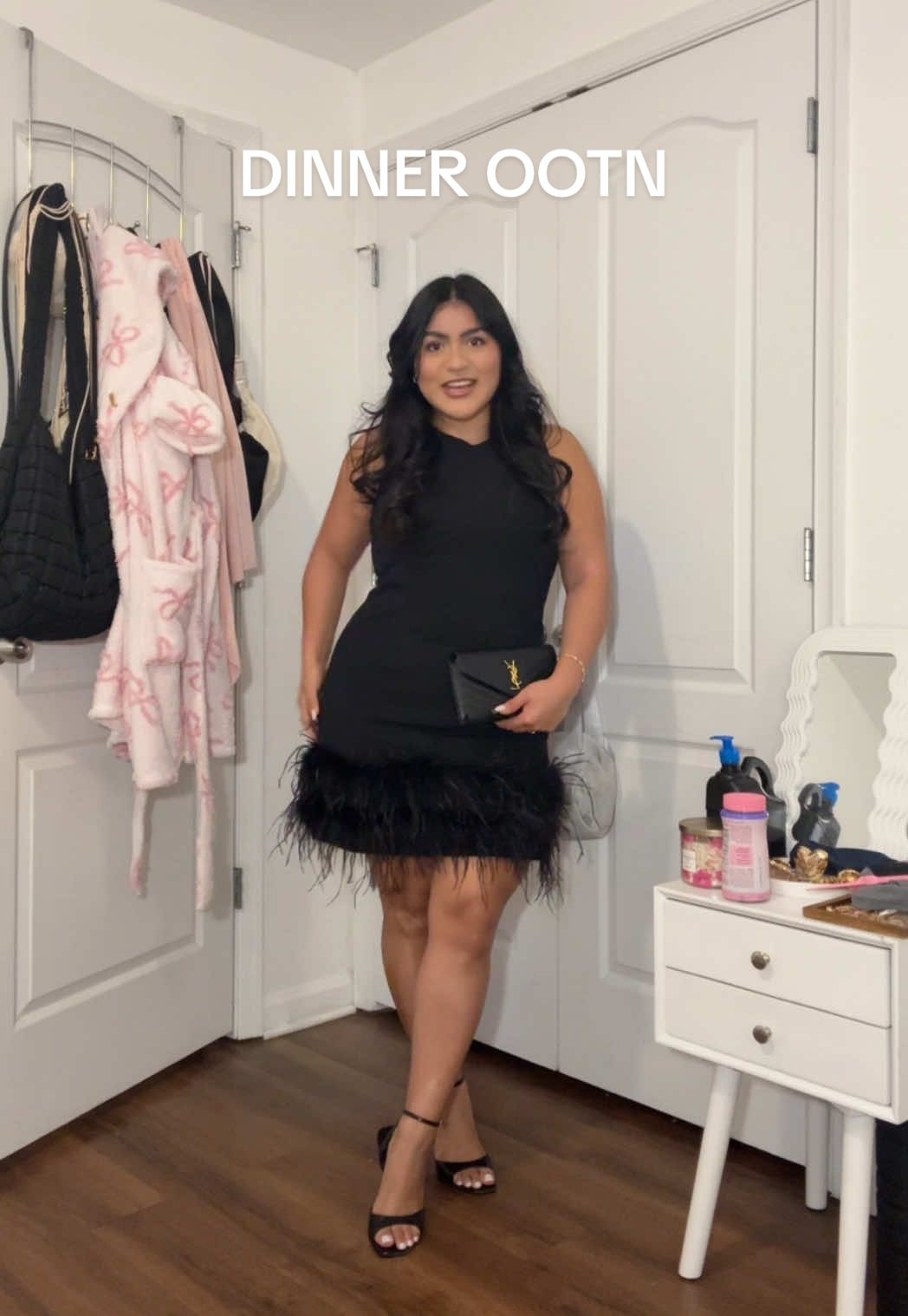 the perfect dinner dress 🖤 @Maggy London #fyp #OOTD #outfitinspo #latina #ootn 