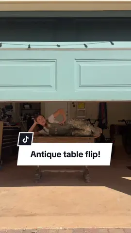 A $5,000 table for $60?? What do you think??? I can’t wait to keep styling her! #furnitureflip #thriftflip #antiques #diyproject #restoration 
