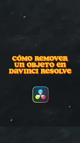 Elimina un objeto indeseado en DaVinci Resolve