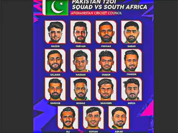 Pakistan strong squad T20 again south Africa 🌍  #babarazam #fyp #foryoupage❤️❤️ 💕❤️❤️❤️❤️💕💓🪘#fyp#pakvssa 