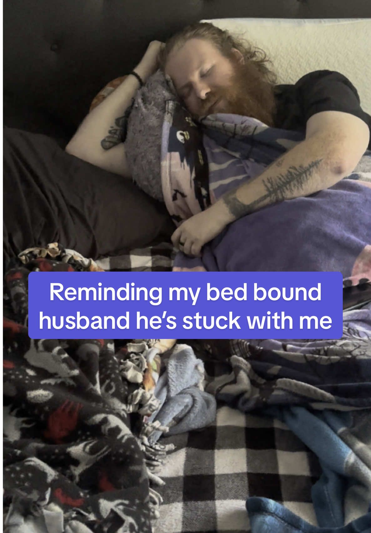 Told him last year he was stuck with me, now he’s literally stuck with me 😈 throwback from my drafts lmfao #couplestiktok #couplehumor #coupletok 
