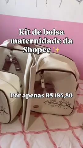 E esse foi o kit de bolsa maternidade que escolhi 💖 #bolsamaternidade #maternidade #mamaedeprimeiraviagem #mamaedemenina #gravida 