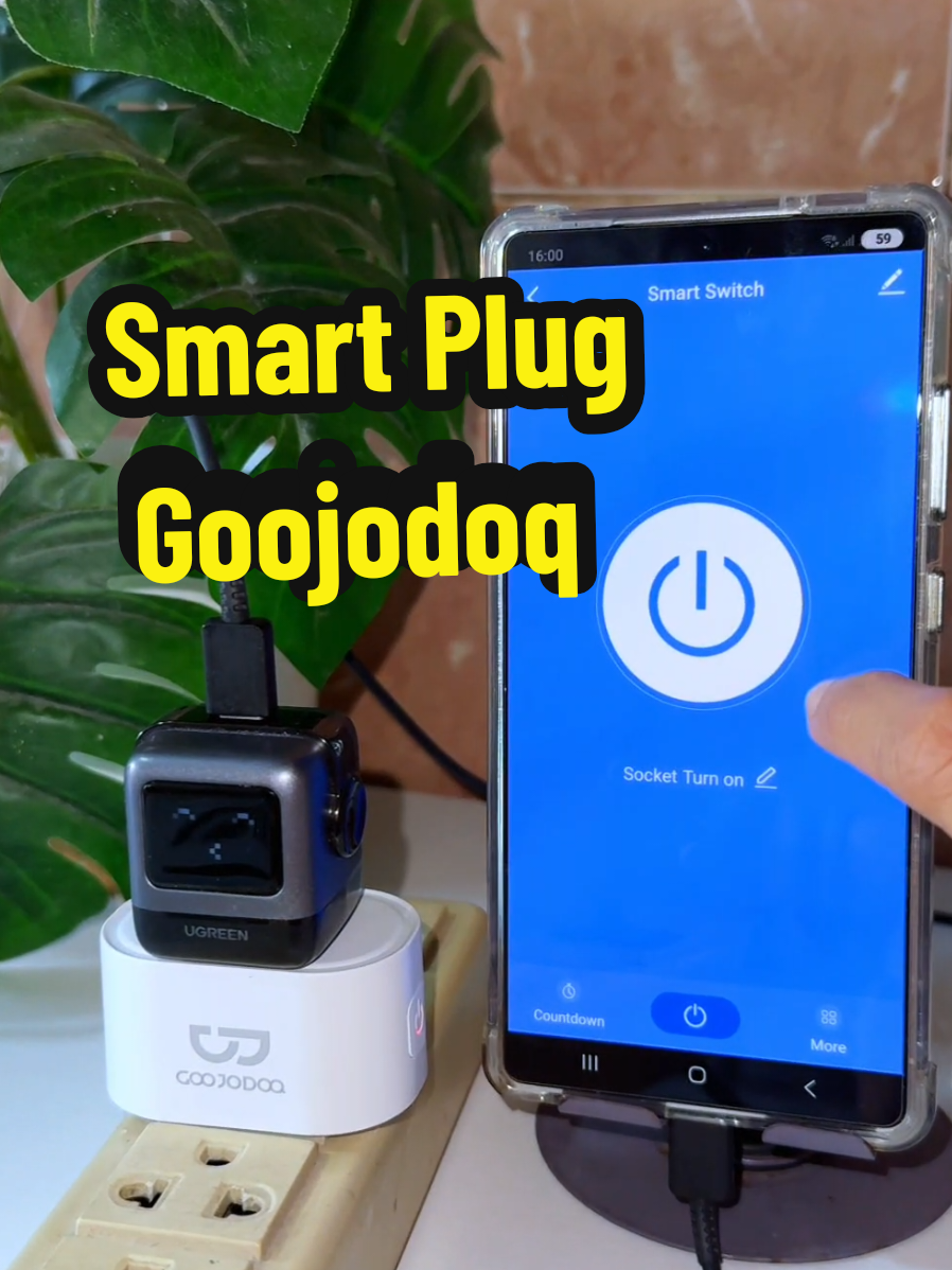 Smart Plug - GOOJODOQ  ปลั๊กไฟอัจฉริยะ ควบคุมกระแสไฟแบบระยะไกล เปิดปิดได้ ตั้งเวลาได้ เป็น Timer ให้  เชื่อมต่อผ่าน Wifi ควบคุมผ่าน App หมดปัญหาชาร์จแบตมือถือจนเช้า งานดี เริ่ด #SmartPlug  #ปลั๊กไฟ  #ช้อปแกดเจ็ตมันส์วันฮาโลวีน #auttocoff #gadget 