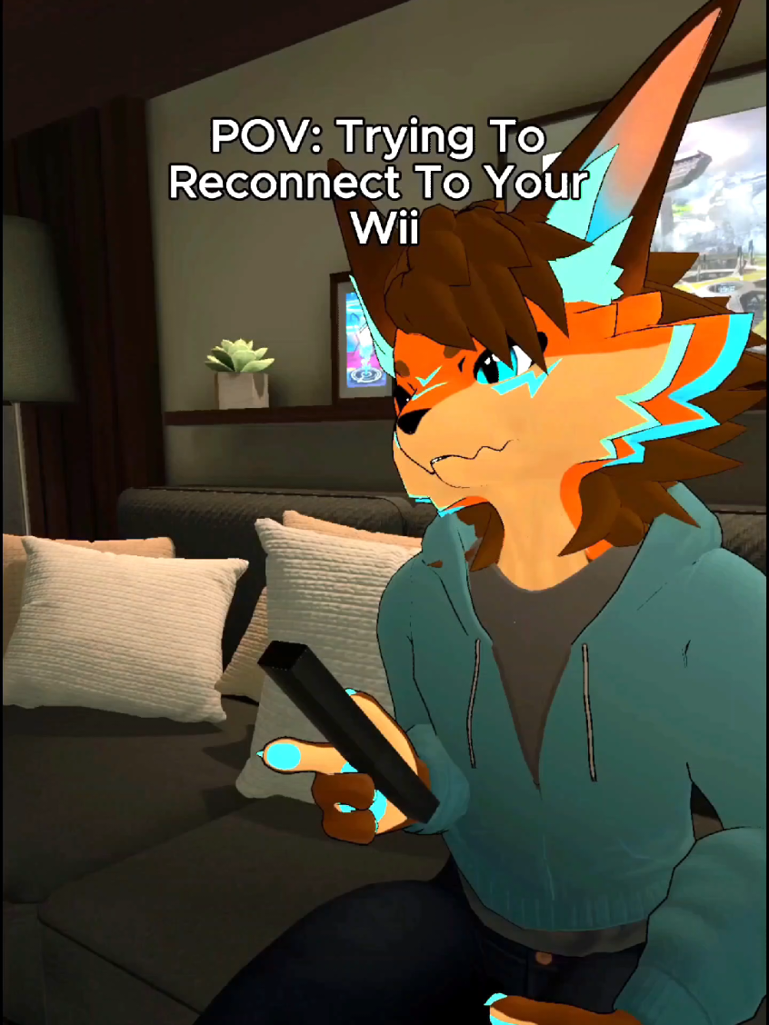 Man I hate it when this happens 😞  #furryfandom #fyp #furrytiktok #vrchatcommunity #wii 