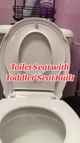 Toilet Seat with Toddler Seat Built #toilet #seat #toddler 