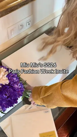 I need to work on my unboxing #fashionweek #parisfashionweek #miumiu 