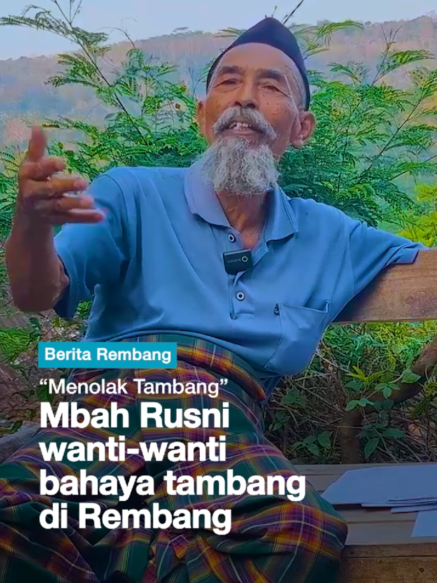 Mbah Rusni menolak tambang yang merugikan rakyat Kumbo Sedan Rembang #rembang #tolaktambang #kendeng #jmppk #pativiral @alinopet 