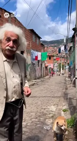 Mano Einstein mandando a real. #sora2