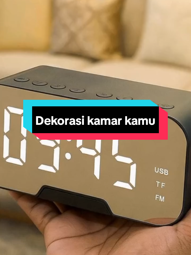 speaker bluetooth cermin jam alarm, radio FM#speakerbluetooth #aksesoriskamar #jamalarm #radiofm #creatorsearchinsights 