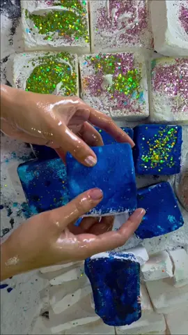 Full Video | Melting Blocks 💙🩵🤍 Credit :@asmrcrushingqueen #bestofchalkasmr #gymchalkasmr #crush #asmr #satisfying 