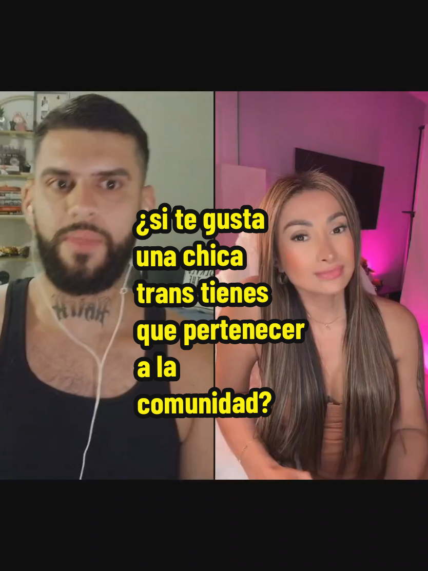 El ser heterosexual y que te guste una chica trans no quiere decir que tengas que pertenecer a la comunidad.