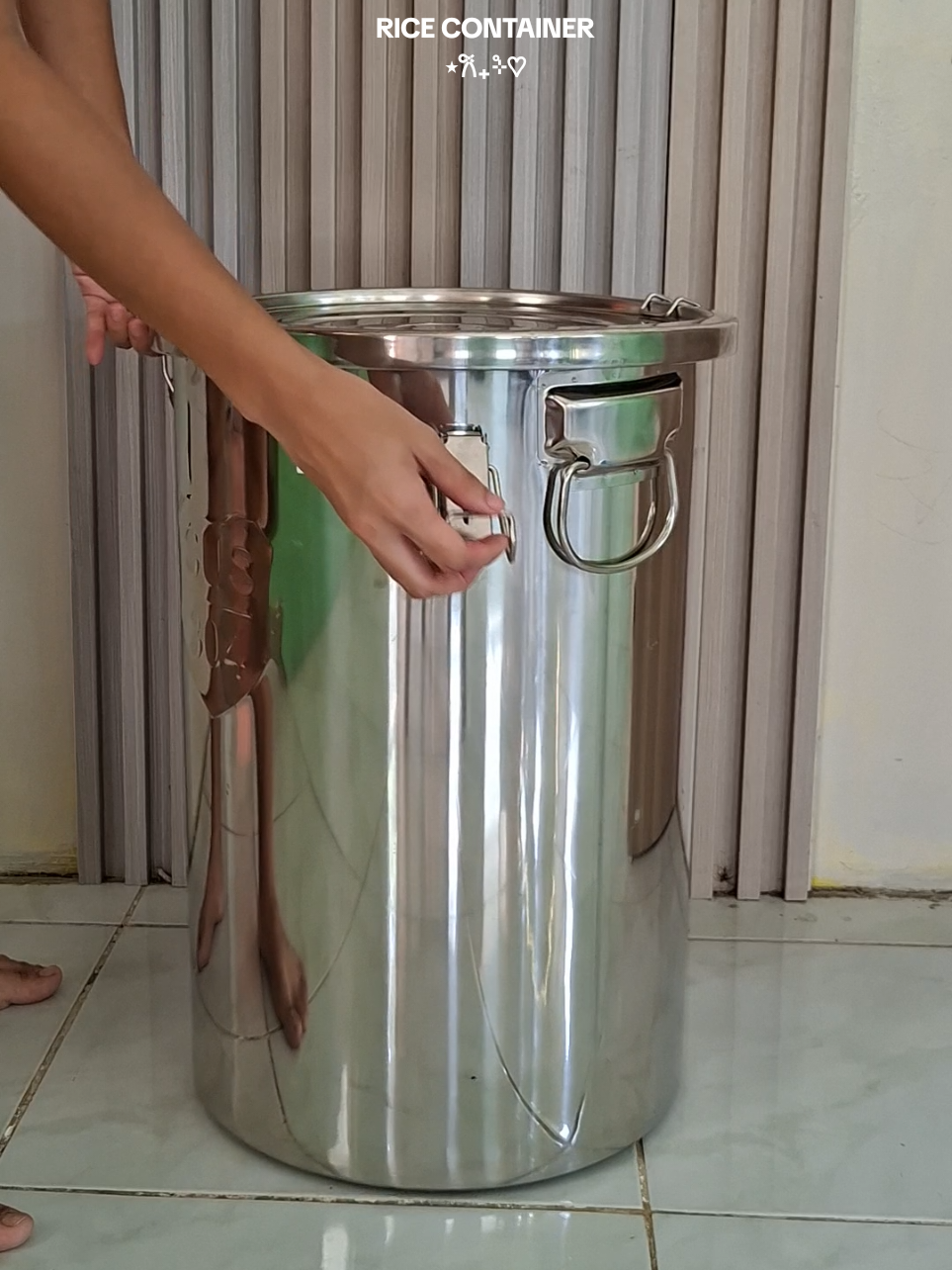 #insectproofcontainer #ricecontainer #stainlesssteelcontainer  #storagecontainer #fyp 