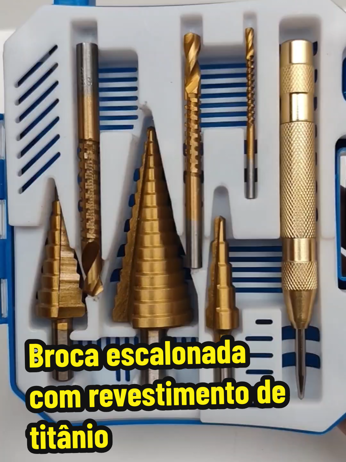 Kit Broca Escalonada Aço Jogo Profissional 7 Peças @Achadinhos Josy Morenahh @Achadinhos Josy Morenahh @Achadinhos Josy Morenahh  #TiktokShopChegou #BrocaEscalonada #BrocaTitanio #FerramentaProfissional #Furadeira
