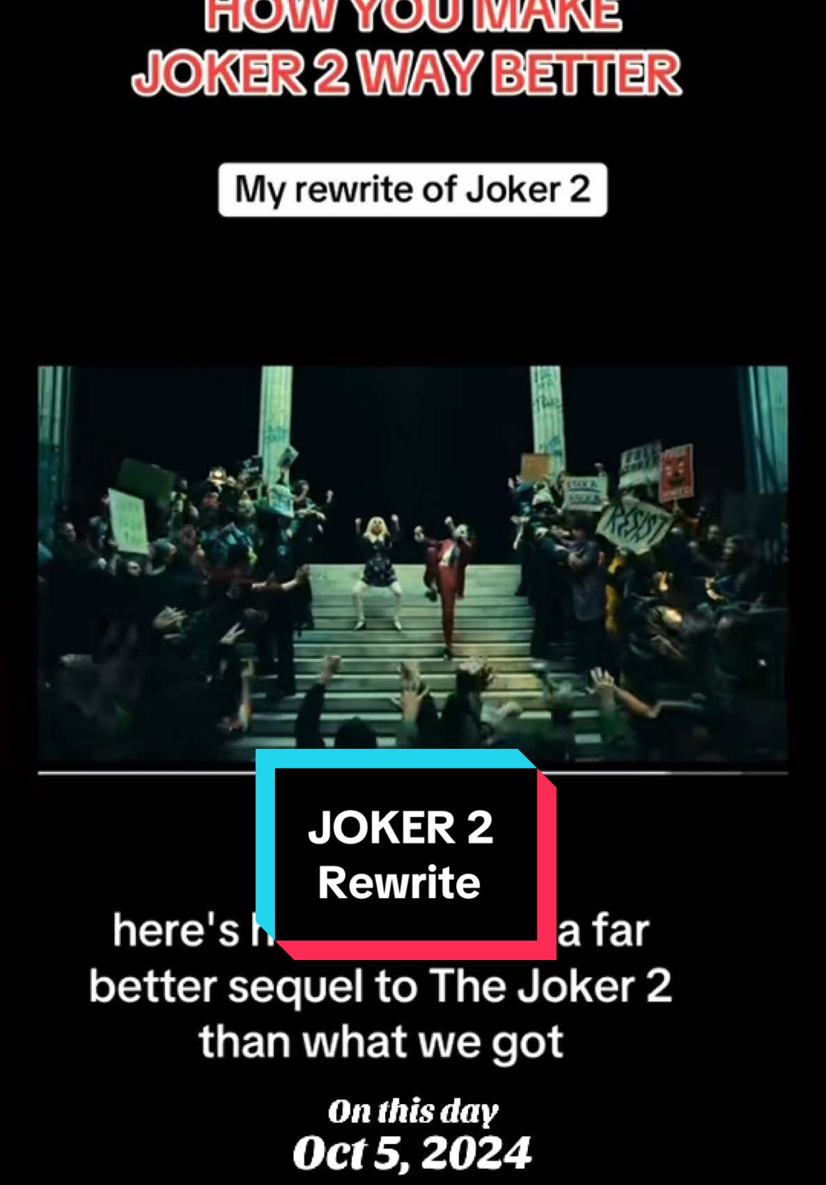 The Joker 2 we should’ve got #onthisday #joker #dc #batman #movies 