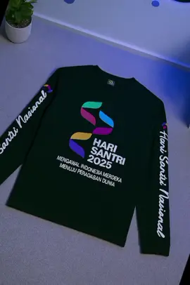 Kaos HSN Hari Santri Nasional 2025 bahan katun combed 30s #kaoskatun #hsn #kaoslenganpanjang #promoguncang1010 #fyp 