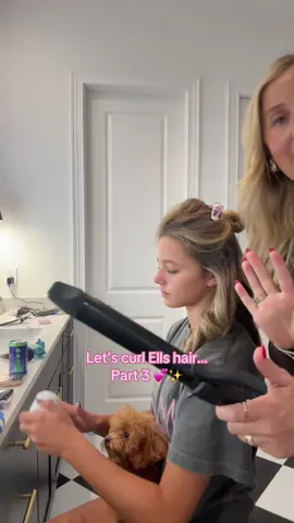 Curling Ells hair - part 3 💕🫶🏼✨ #fyp #viral #hair #hairtok #curlyhair 