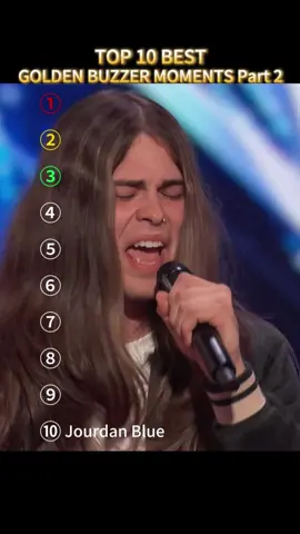 Top 10 best golden buzzer moments #unexpected #ranking #fyp #viral #singingmuse #top10 #voice #singing #agt #goldenbuzzer #jourdanblue #calumscott
