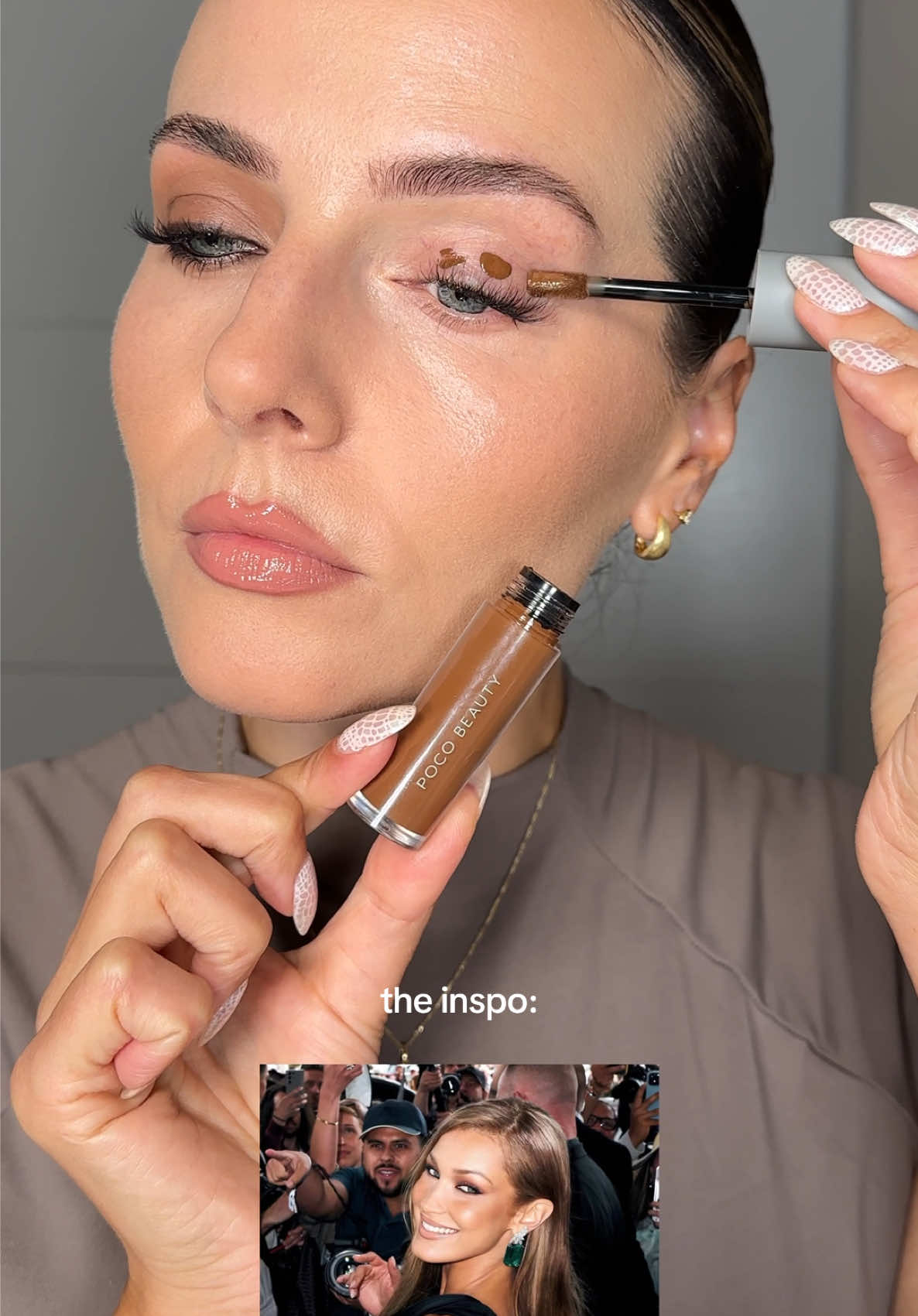 Easy smokey eye #smokeyeye #bellahadidmakeup #makeup 