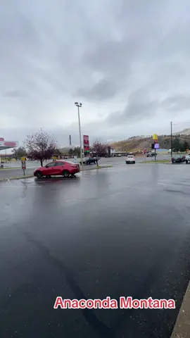 Weve got winter and fall combining today for a beautiful view! You can see the oranges and reds and yellows in the trees and now its all covered with snow this morning! Beautiful! #fyp #fall #winter #Montana #snow