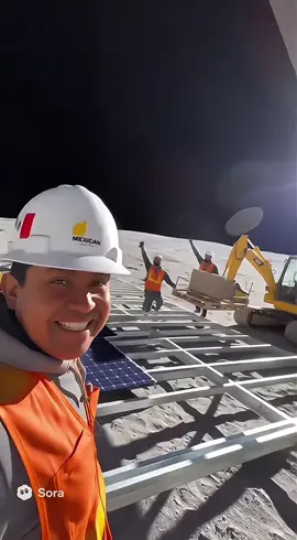 Chambeando en la Luna 🌑🤣 Quieren más videos así? #ia #sora #humor 