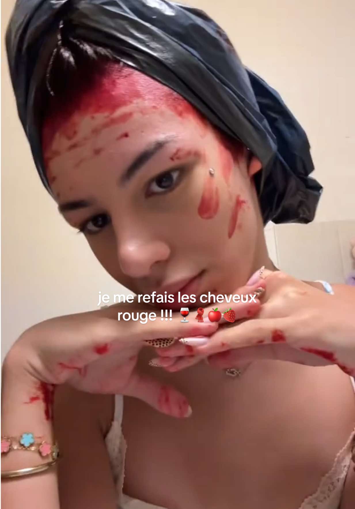 enfin les cheveux rouge 🍓🍒