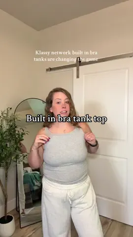 Klassy network built in bra tanks have changed the game! #braless #klassynetwork #builtinbra #nobranoproblem #tanktop
