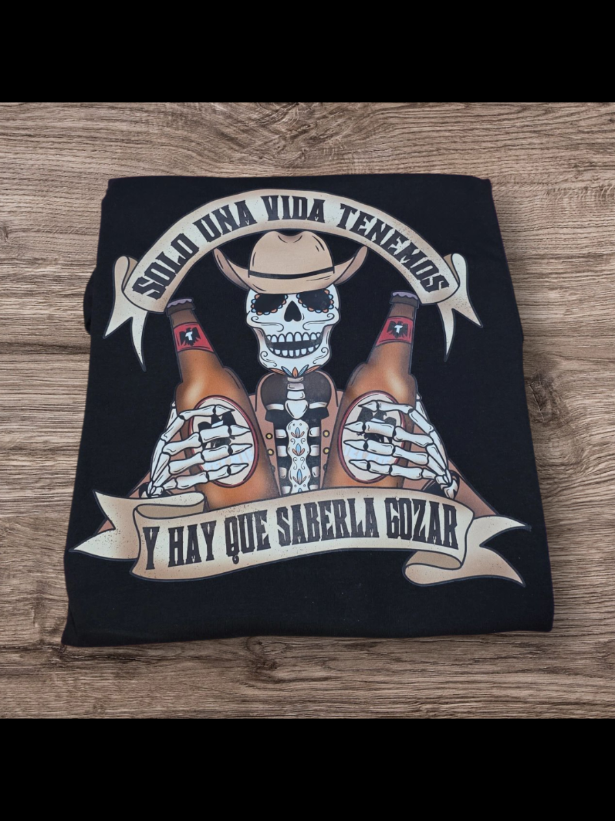 solo una vida tenemos playera disponible #playeraspersonalizadas #solounavida #shopsmall #mexican #camisasparahombre 