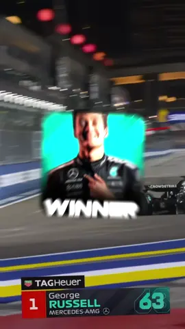 George Russell Win Singapore Grand Prix 🏆, Kasih Understand Mas Rusli #georgerussell #mercedes #f1 #f1edits #templatecapcut 