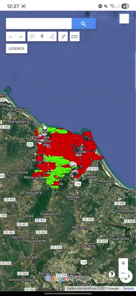 Versão Mais Atualizada do Mapa ✅️ Fortaleza ✅️ Caucaia ✅️ Maracanaú ✅️ #foryou #fy #mulherdepreso🔓🕊👫💍 #ceara 