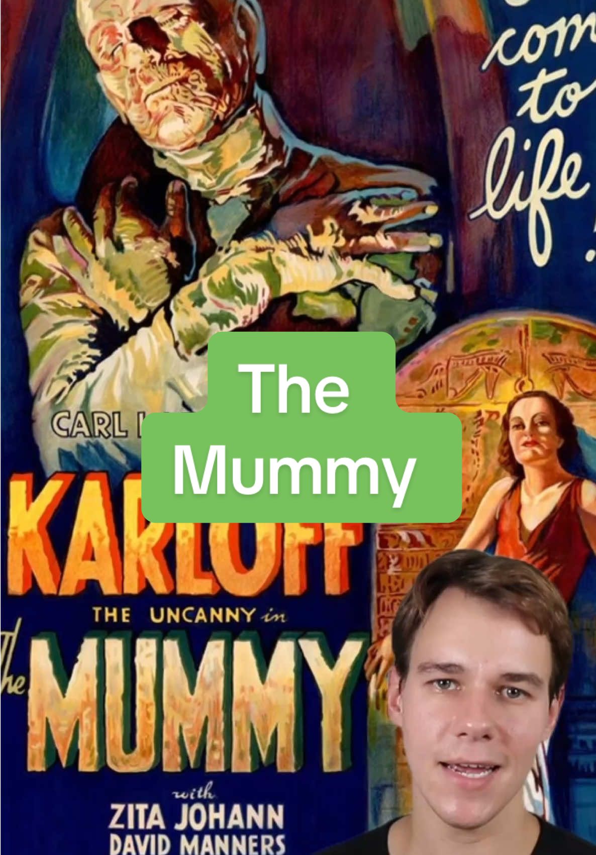 The Mummy ⚰️ #hollywoodhistory #filmtok #universalmonsters #mummy #oldhollywood 